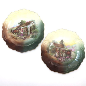Z.S. & CO, Scottish Highland Hunting Scene, (ZEH, SCHERZER) BAVARIA CABINET PLAT
